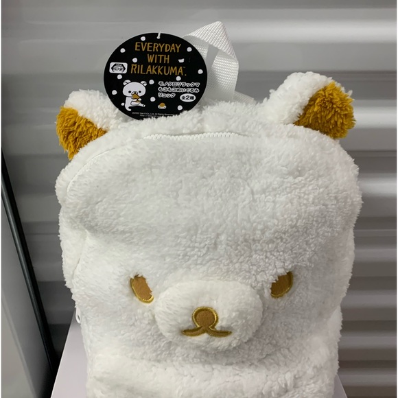 NEW Kawaii Japan Exclusive Cute Fluffy “Every Day With Rilakkuma” Bear Backpack - Picture 3 of 15